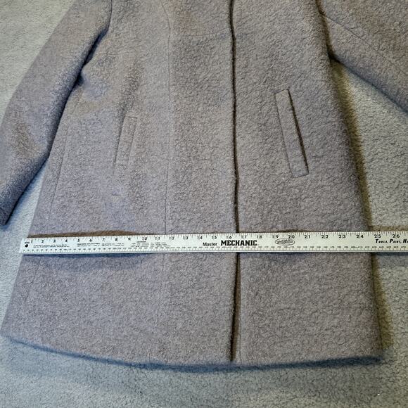 Kenneth Cole Womens Peacoat Size XL Gray Boucle Wool Fencer Collar - Picture 8 of 13